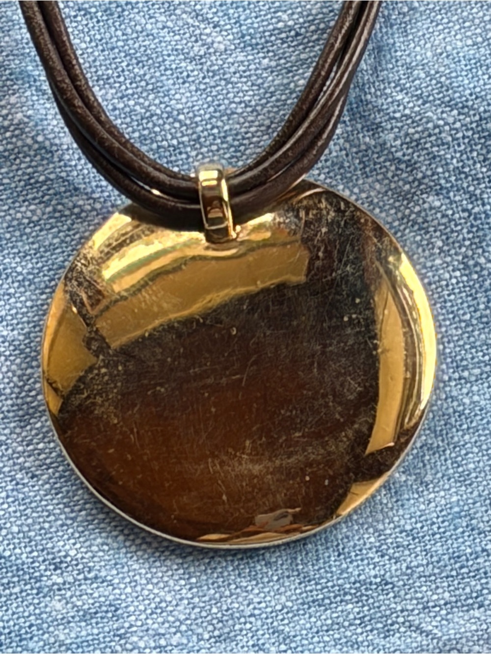 Monet cord necklace Amber gold tone 80s - Picture 4 of 6